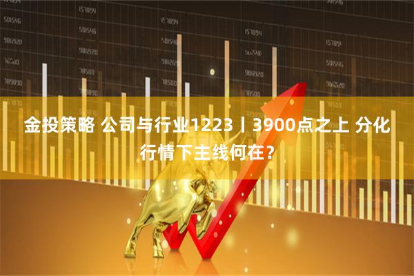 金投策略 公司与行业1223丨3900点之上 分化行情下主线何在？